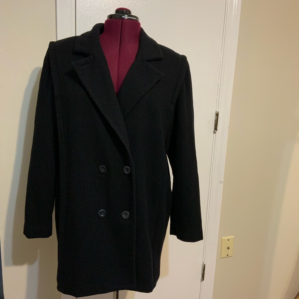 Braetan Black Pea Coat
